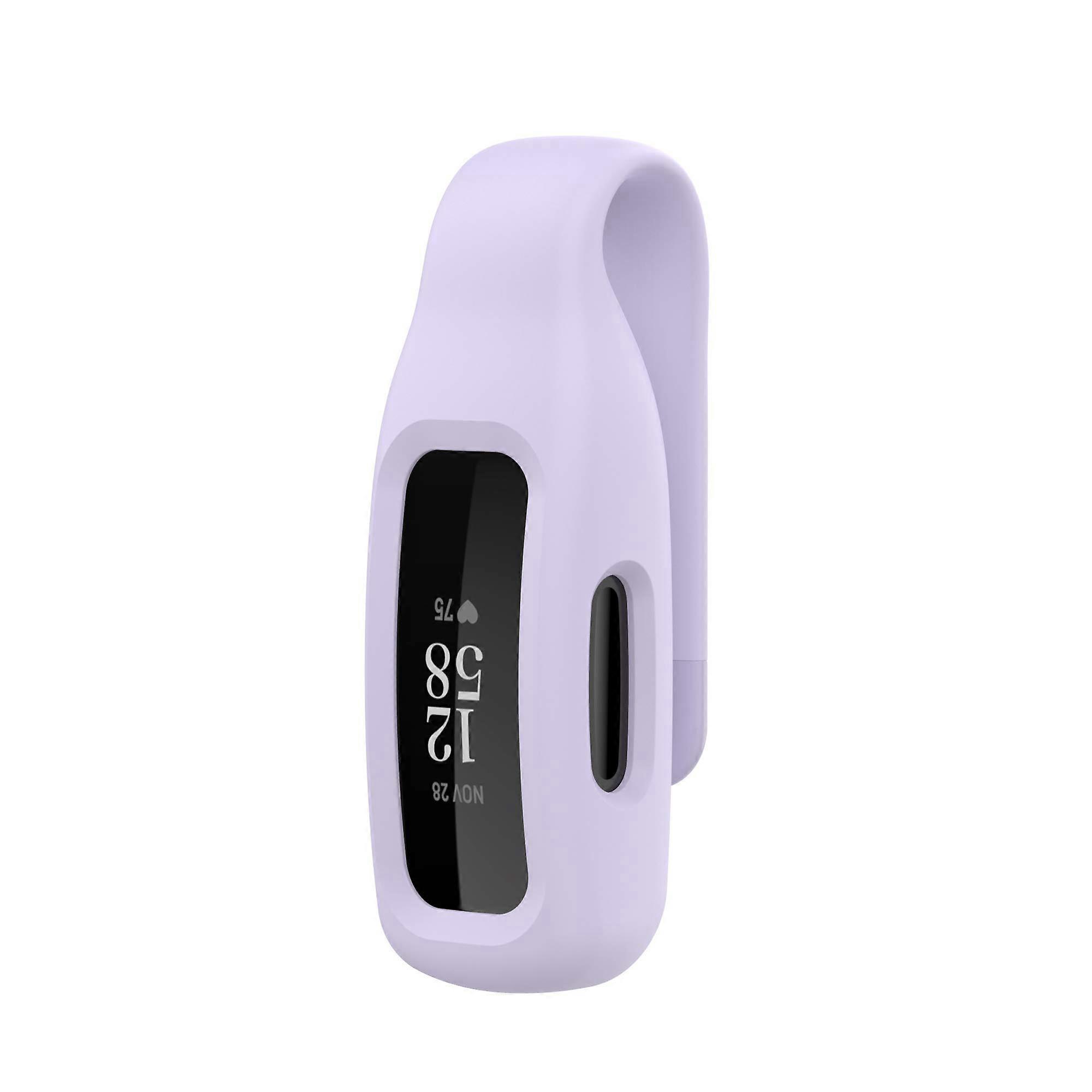 Lavender Silicone Clip for Fitbit Ace 3 and Inspire 2 Activity Tracker, Soft Secure Accessory