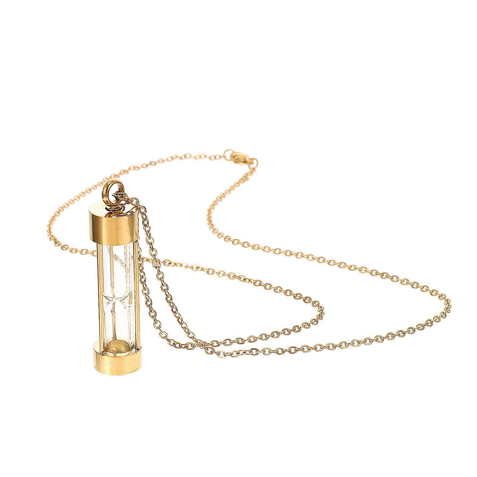 Cinerary Necklace for Decor with Sand Clock Pendant