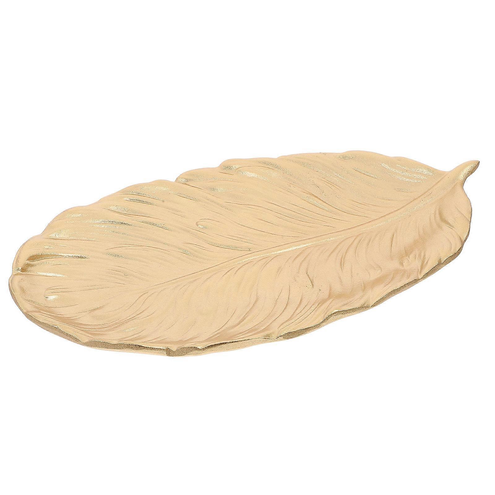 Wood Serving Plate for Restaurant Use Leaf Shaped Fruit Dish