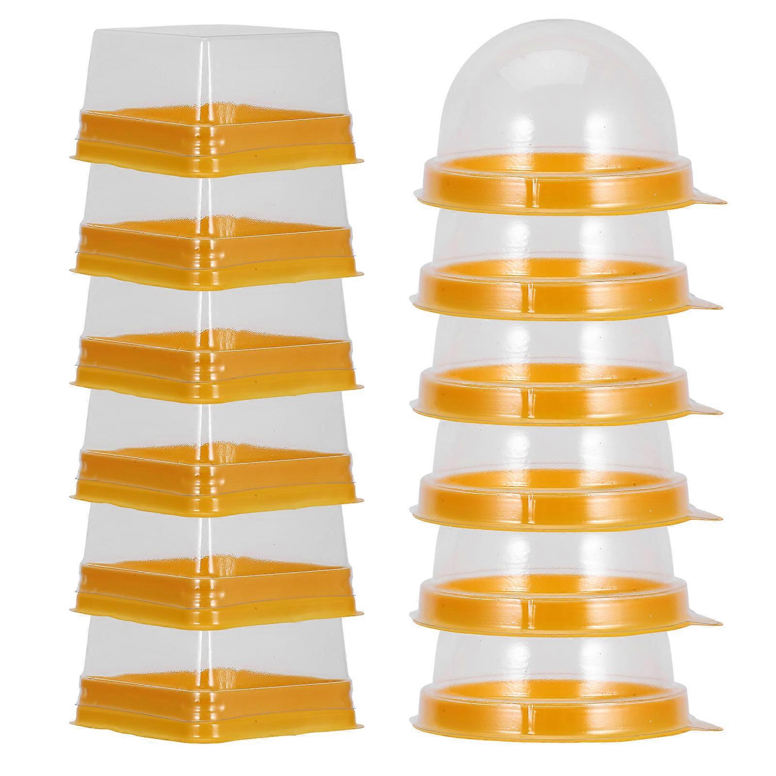 Mini Muffin Holders Cake Packing Boxes for Storage 100Pcs Clear Plastic