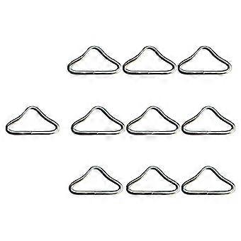 Trampoline Buckles Triangle Rings for Trampoline 30Pcs Silver Replacement