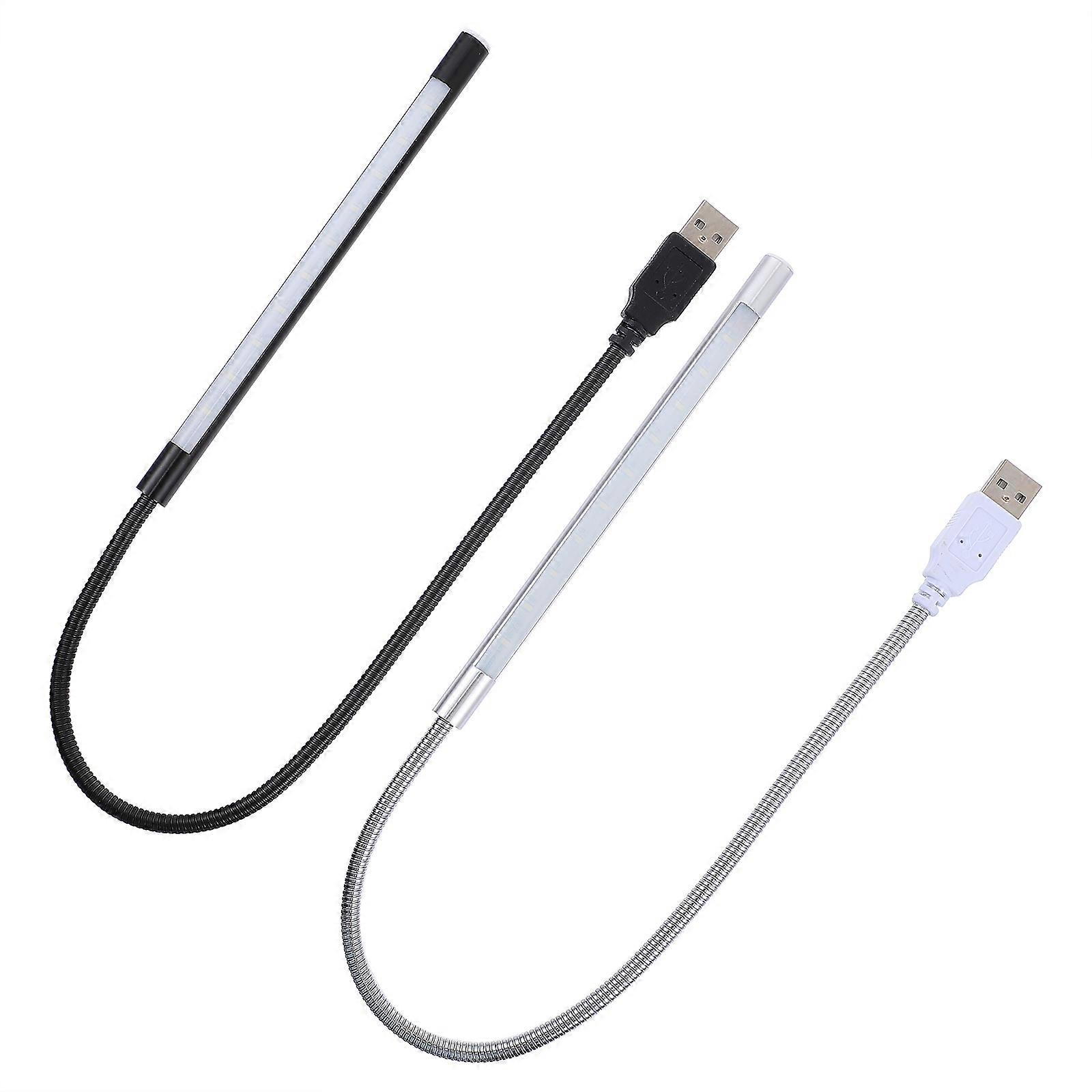 USB Reading Lamp Dimmable LED Light with Flexible Gooseneck 4Pcs