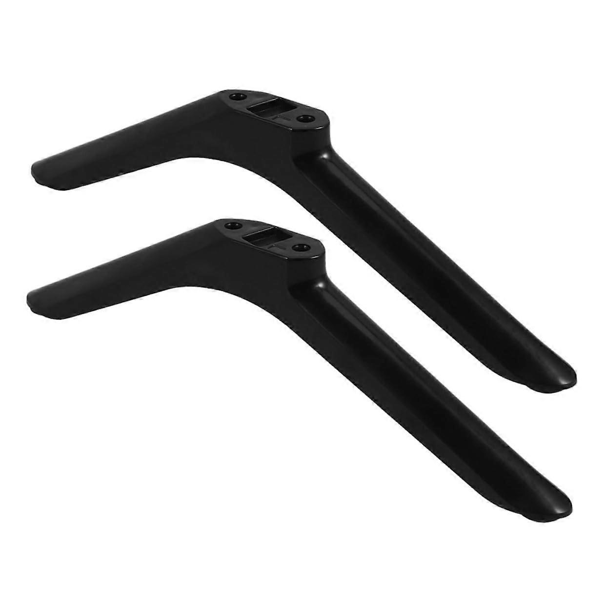 2pcs Universal Flat Screen TV Stand with Mounting Screws, Stable Base for 55 Inch LCD LED