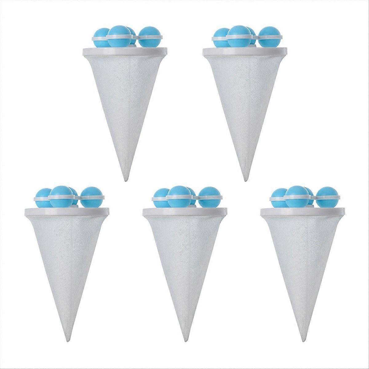 Washing Machine Hair Filter Cleaning Mesh Bag,Blue