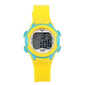 Gelbe Kinderuhr, wasserdichte Sportuhr, multifunktional