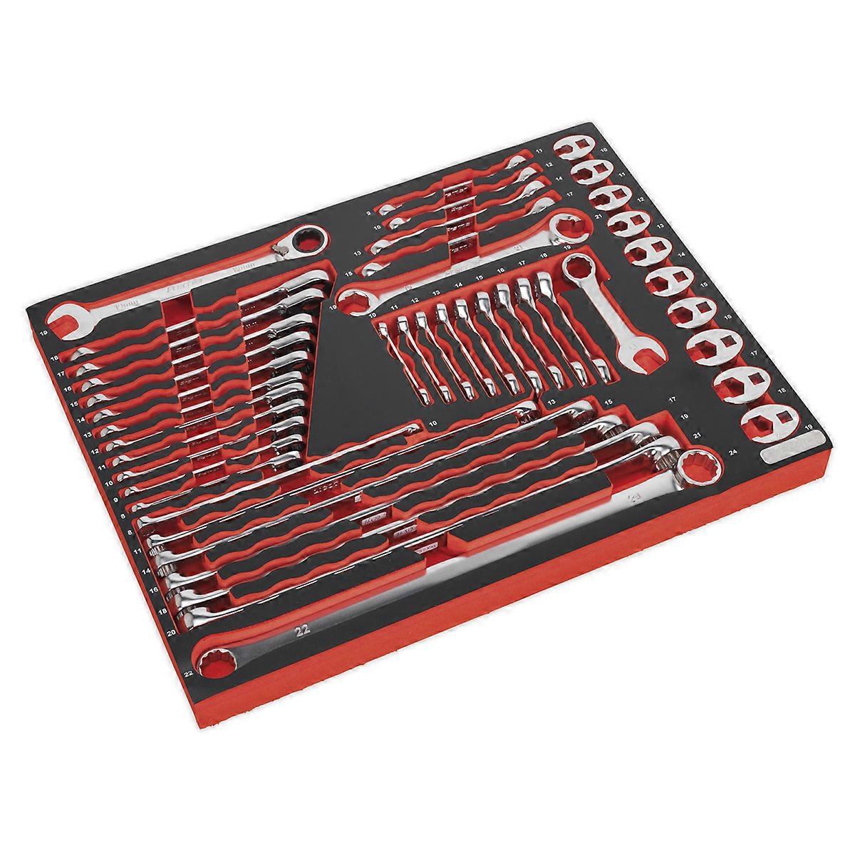 Sealey Tbtp11 Tool Tray With Specialised Spanner Set 44Pc