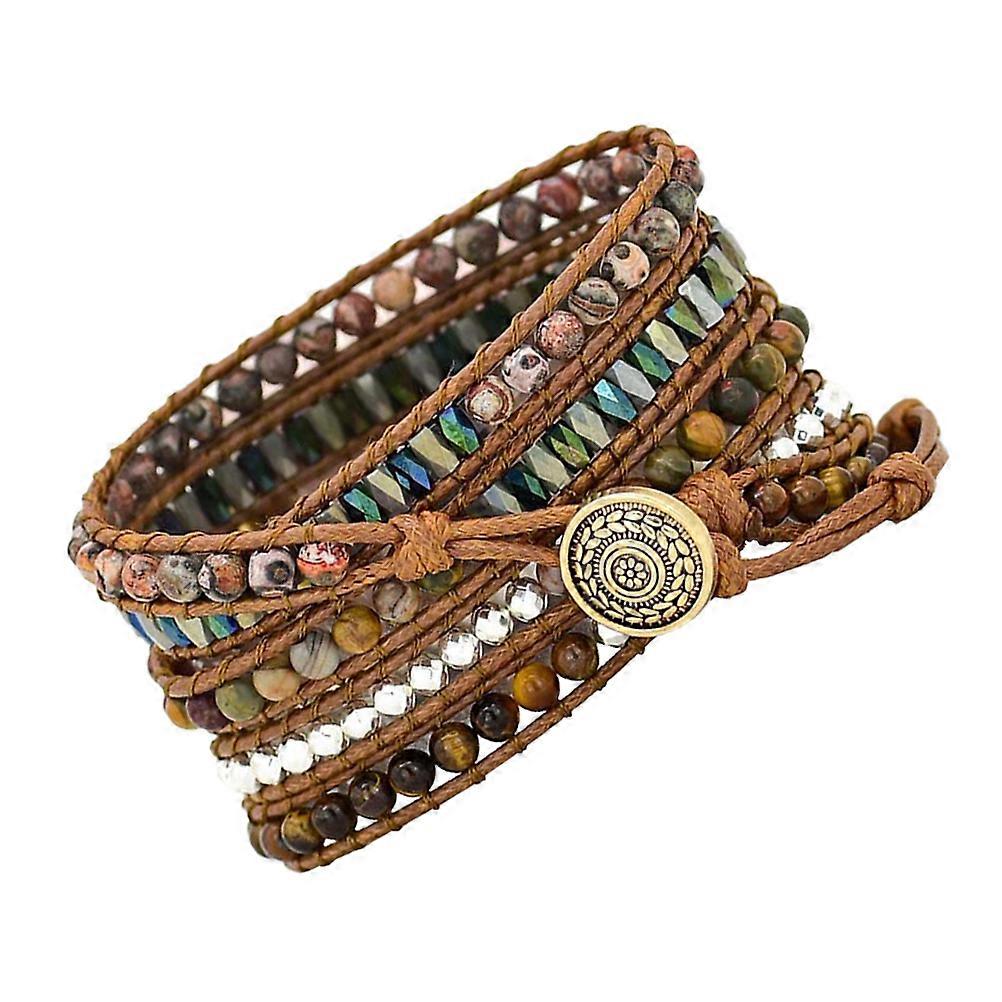 Braided Wrist Watch Strap Replacement with Beads Decorative Design 1Pcs for Watch Use