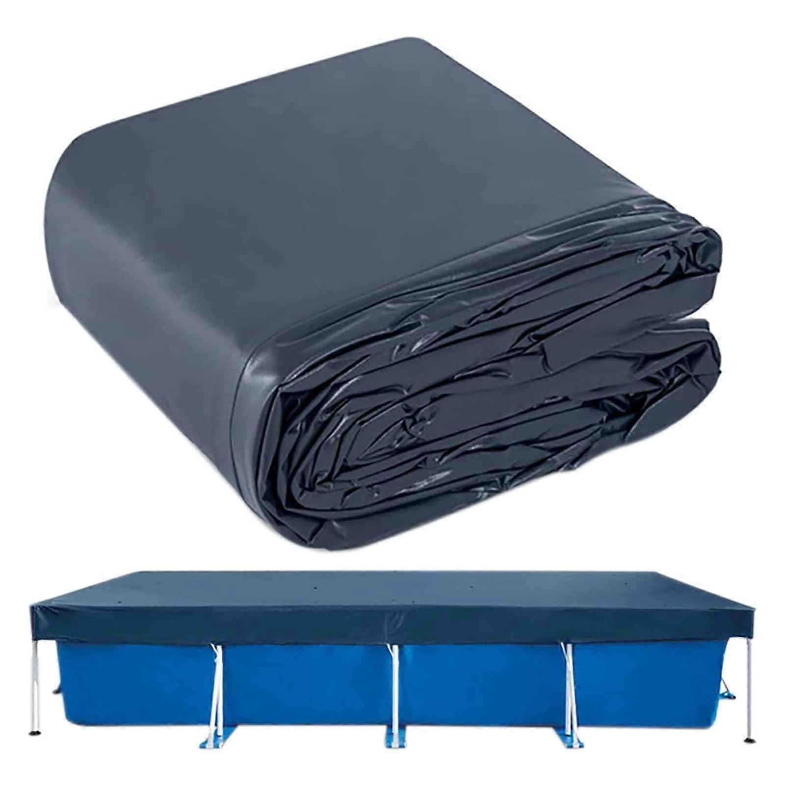 Inflatable Rectangular Pool Cover 177 x 86 in Waterproof Dustproof Outdoor Family Pool Protector