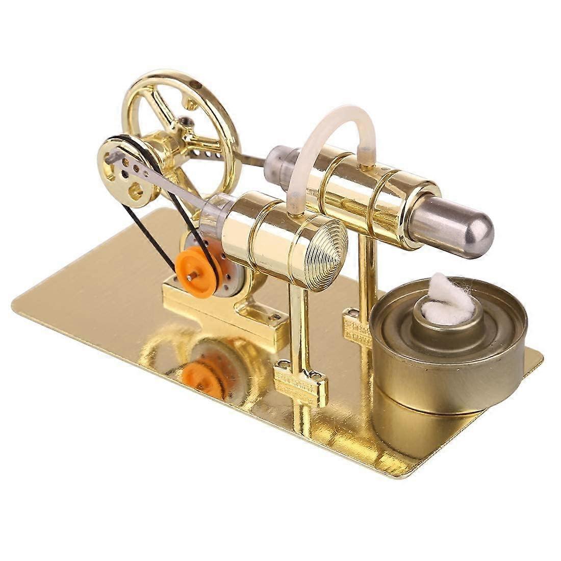 DIY Metal Stirling Engine Generator Kit for Physics Experiments, Heat to Electricity Conversion Model