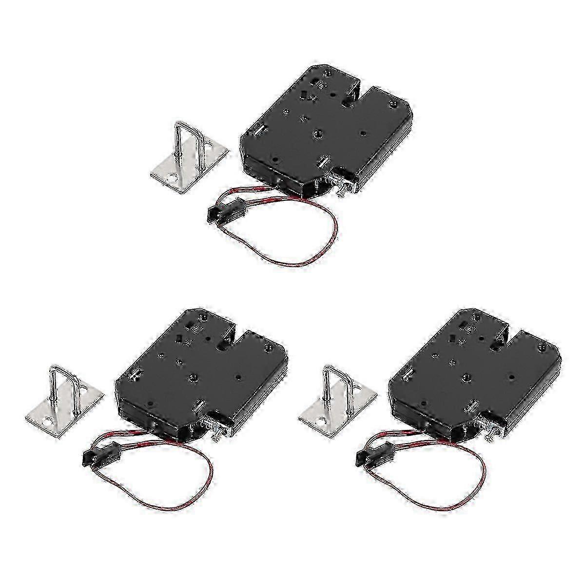 3x 12V Electromagnetic Lock 330lb for Secure Door Access Control