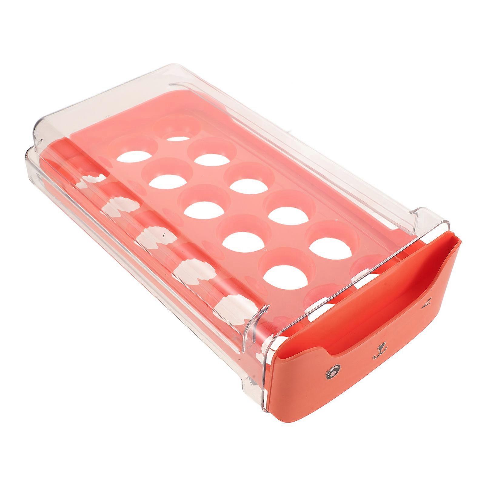 Egg Holder for Fridge Stackable Plastic Drawer Organizer Storage Box