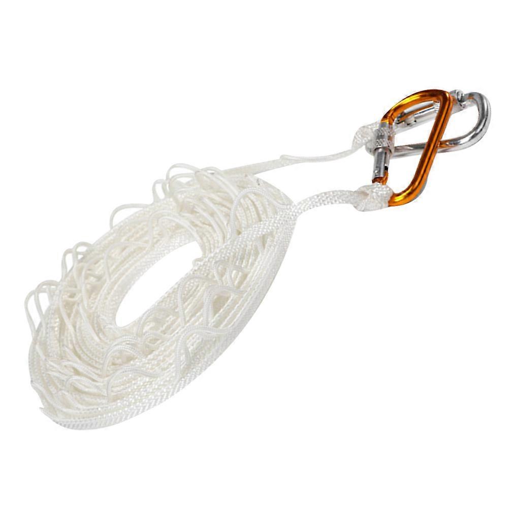 Clothes Line Outdoor Portable Cable for Camping Nylon White Windproof Function 1Pack