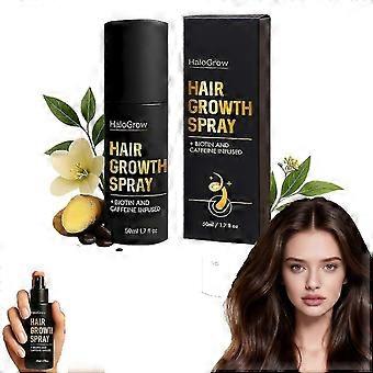 Halospray Hair Growth Treatment for Thinning Hair - Biotin & Caffeine, 50ml Spra