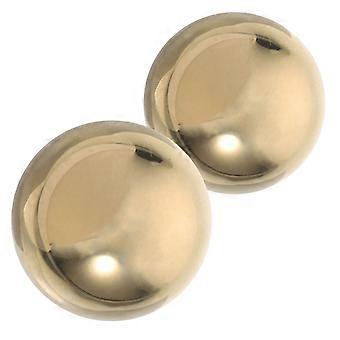 Hand Exercise Ball Brass for Strength Training 2Pcs Golden Decorative Spheres