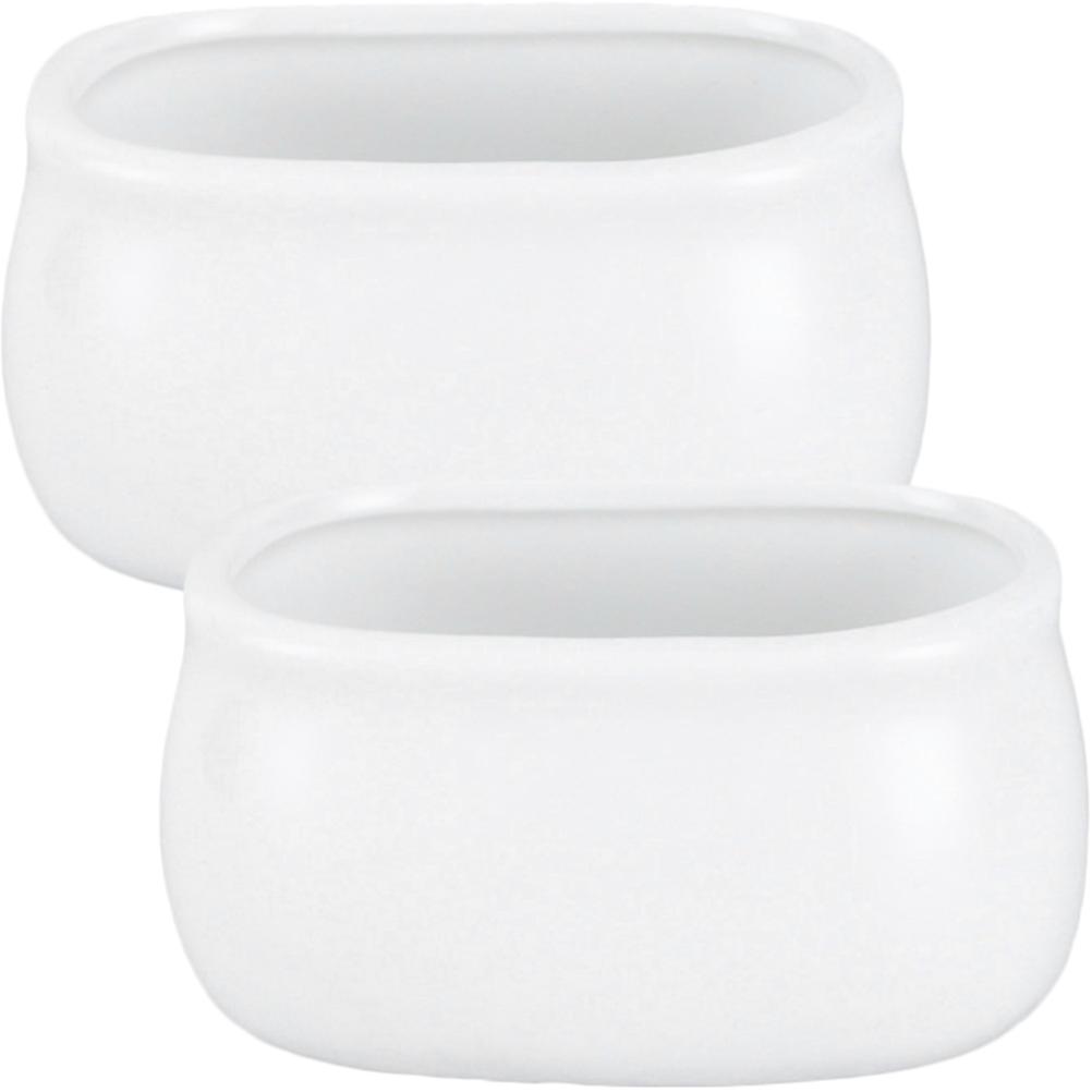 Ceramic Sugar Jars Cube Sugar Containers for Home Use 2Pcs Set