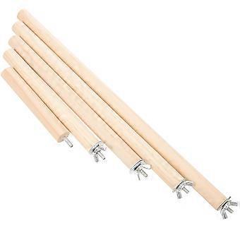 Lot de 5 perchoirs en bois pour perroquets, cage à oiseaux, bâton de broyage pour pattes de perroquet, support pour perroquet, jouet
