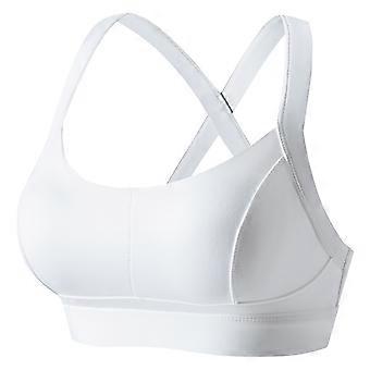 Women Sports Bra Criss Cross Back Padded Bra U Neck Breathable Stretchy High Strength Shockproof Sports Bra for Exercise