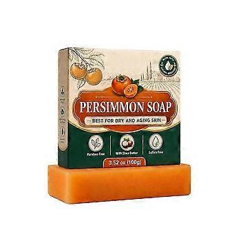 Deodorizing Persimmon Soap - Natural Deep Cleansing Bar for All-Day Freshness