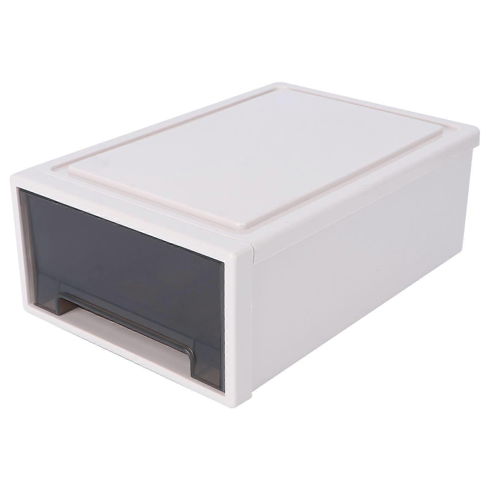 1pc Transparent Plastic Wardrobe Drawer Type Storage Box Plastic Storage Box