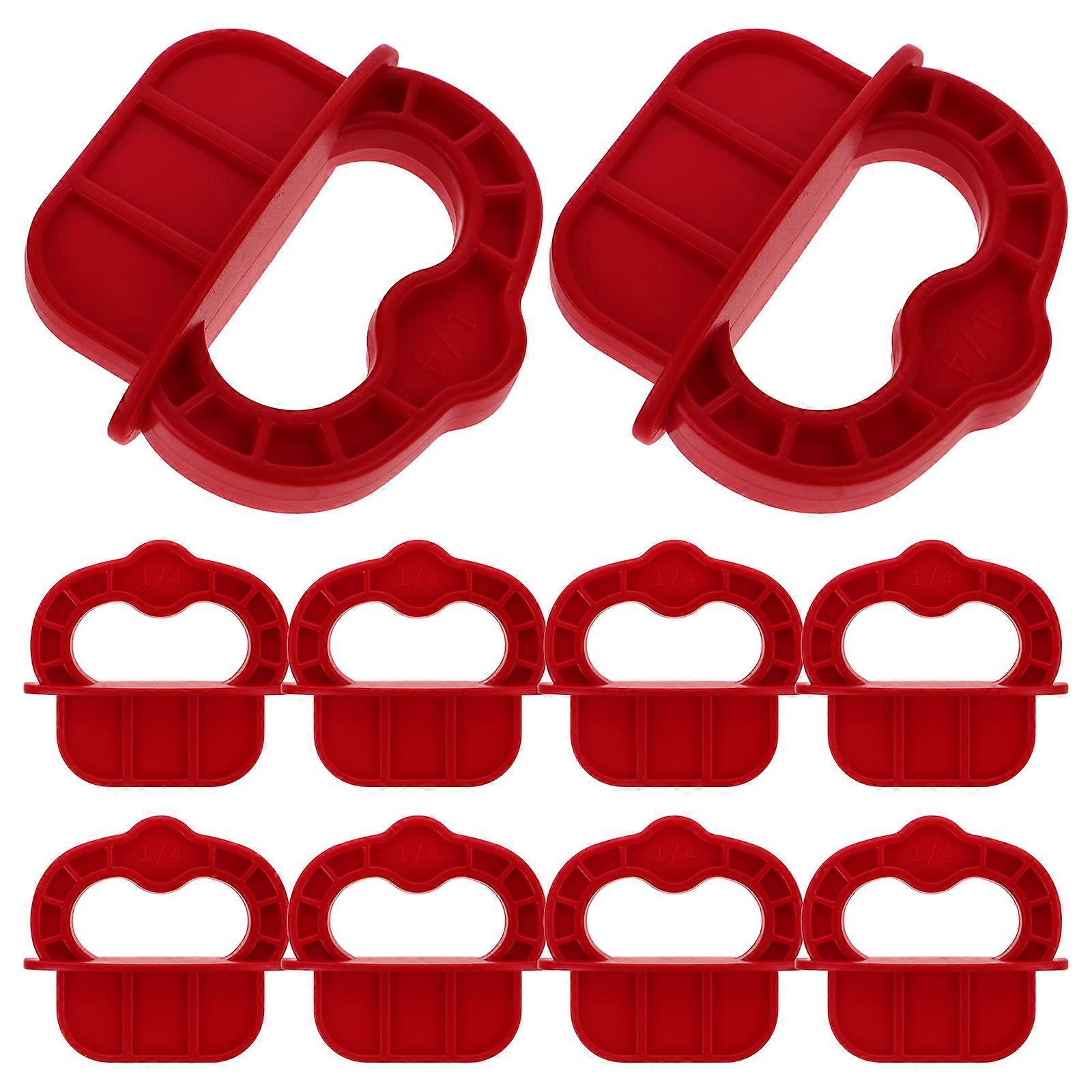 12pcs Decking Board Spacer Anéis de alinhamento Decking Ferramentas portáteis de deck 1/4 polegadas
