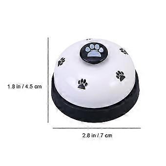 2 stks Pet Dog Zindelijkheidstraining Bellen Footprint Patroon Communicatieapparaat voor Honden Puppy (Wit)