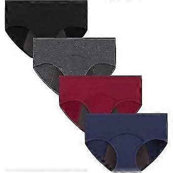 Womens menstruasjon undertøy pakke med 4 lekkasjesikre bukser Heavy Flow Ekstra beskyttelse Cotton Knickerscolorful