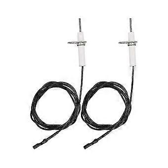 2 piezas de alambre de encendido de 38 pulgadas y conjunto de electrodo cerámico, electrodo de encendido puede doblar bricolaje compatible con gas Cer