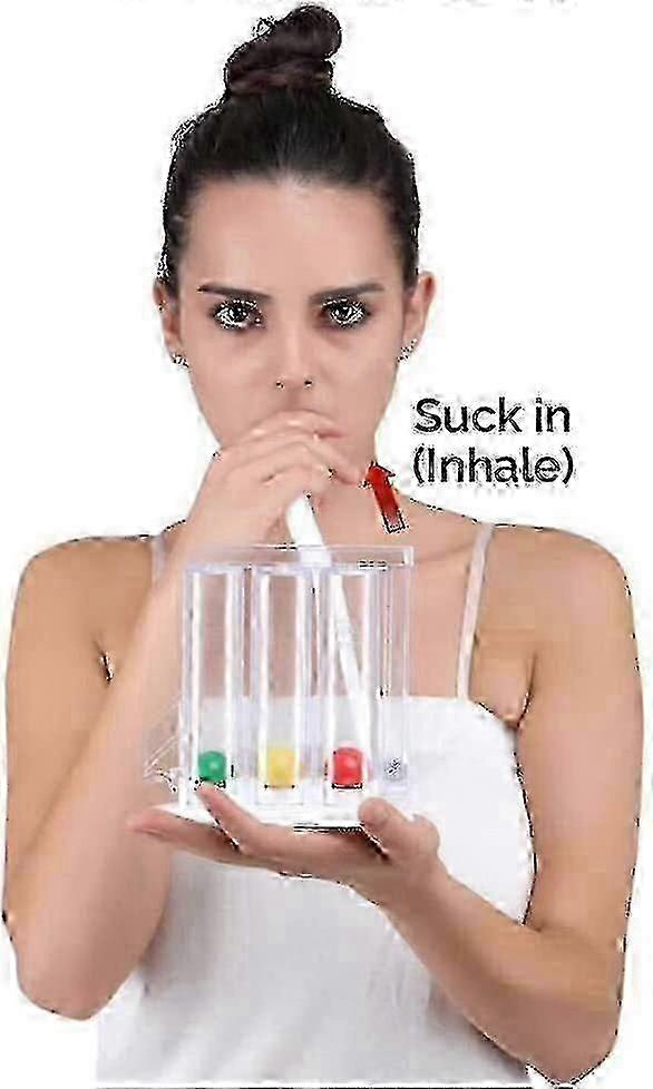 deep breathing lung trainer measuring device spirometer trainer safe breathing