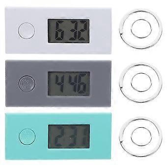 3 stuks kleine digitale zakhorloges met sleutelhanger draagbare hangende horloges