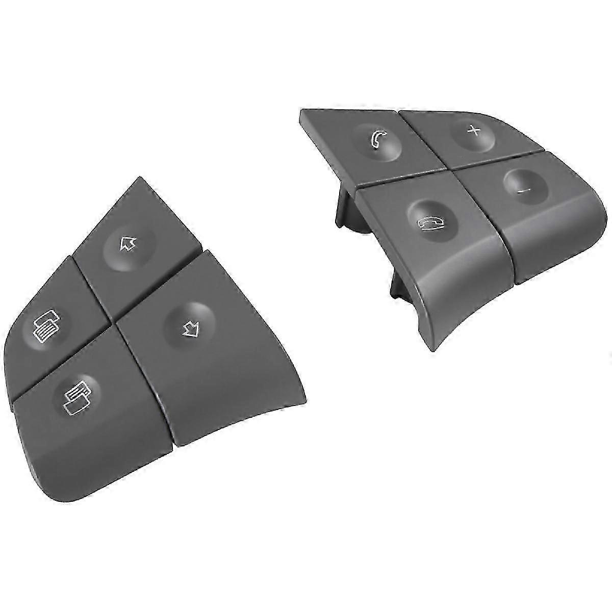 Grey 4 Keys Steering Wheel Button Multi-Function Switch Button Switch Button suitable for - ML B R