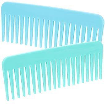 Pettine districante a denti larghi per uso domestico, 2 pezzi, colori assortiti