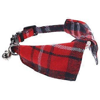 3Pcs Red Cat Collar Cute Kitten Collar with Bell Adjustable for Pets