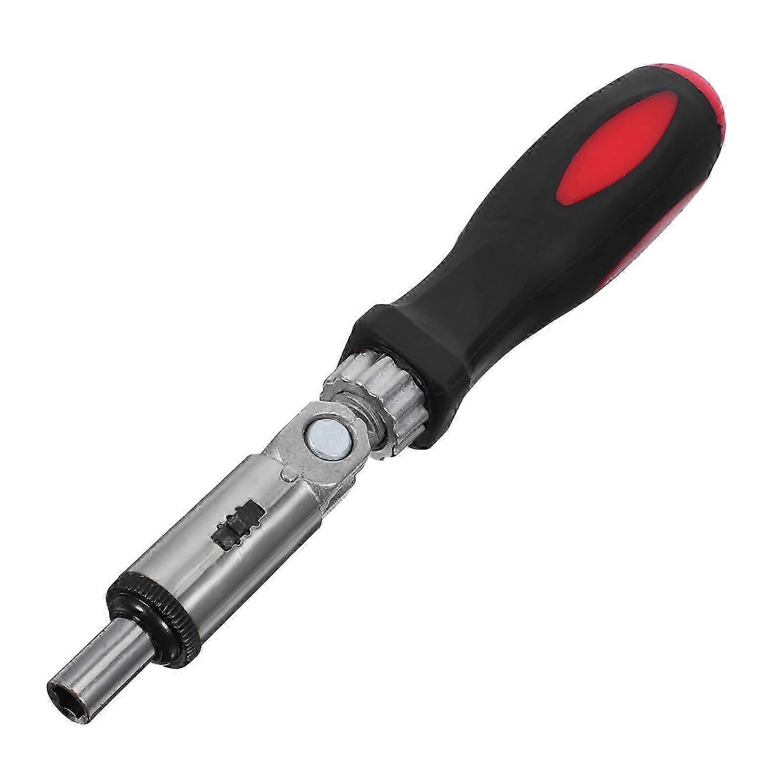 Multi Function Ratchet Screwdriver With Variable Angle Of 0-180 Degree And 1/4 Inch Inner Hexagonal Interface