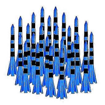 Tees de golfe de plástico Pack de 50 reduz o atrito Side Spin 5 Prongs Tees de golfe de plástico 3-1/4 polegadas