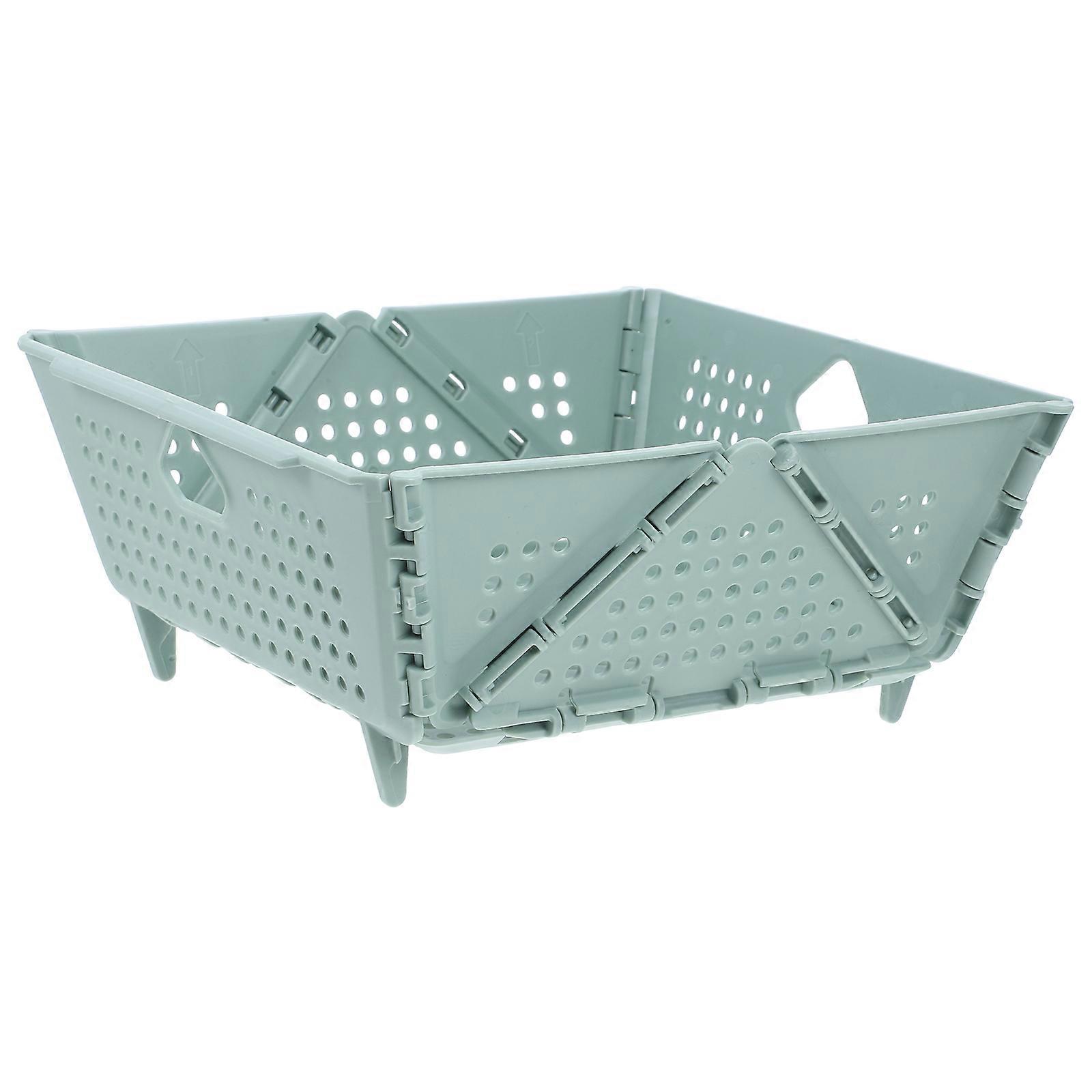Collapsible Kitchen Fruit Basket for Home Use Foldable Plastic Strainer