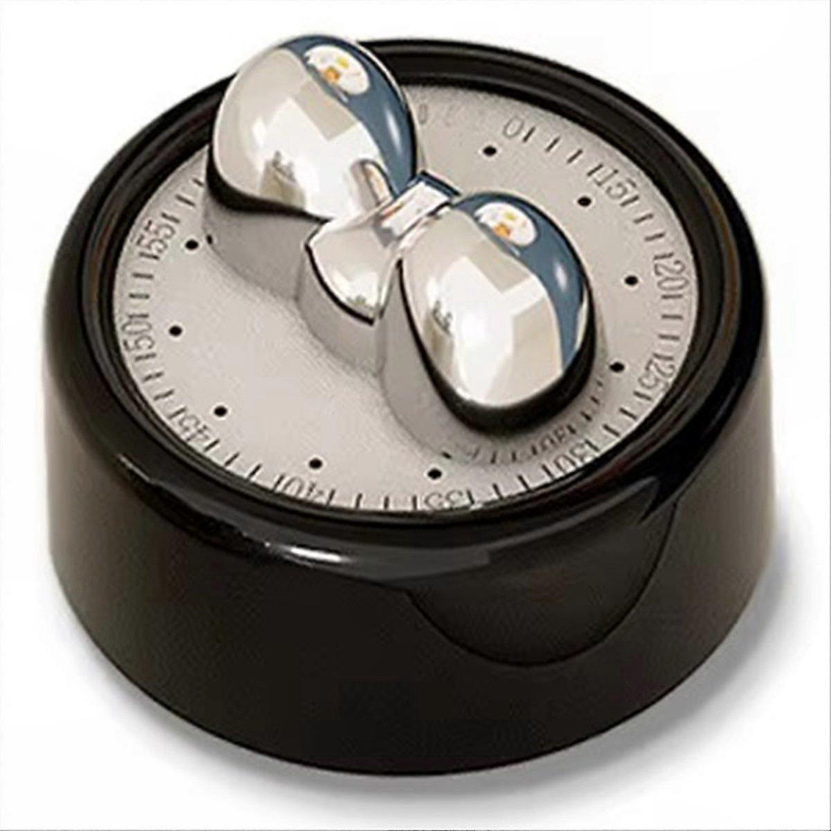 Visual Kitchen Timer for Cooking and Baking: Mini Alarm Clock, Black