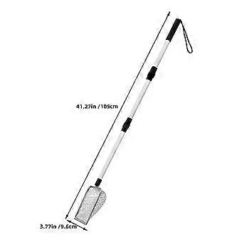Stretchable Cat Litter Scoop Stainless Steel for Cleaning Black