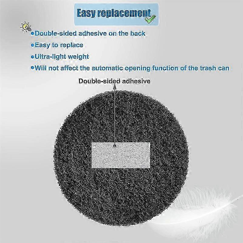 Deodorizing trash can filters, 12Pack charcoal absorbing inserts