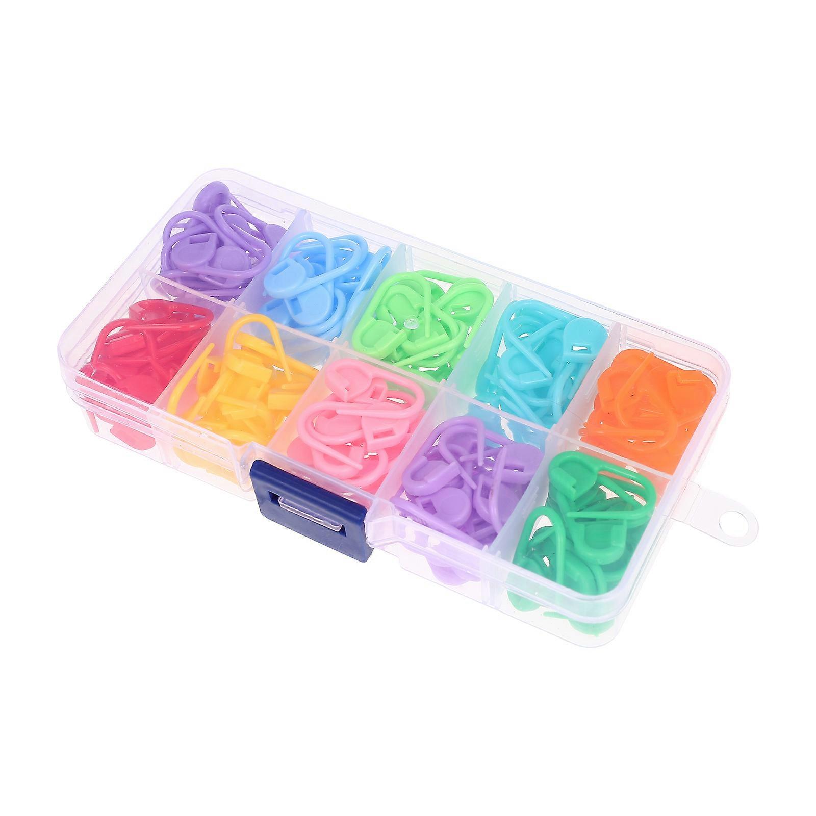 Plastic Stitch Markers Clips for Knitting 150Pcs Assorted Color Durable