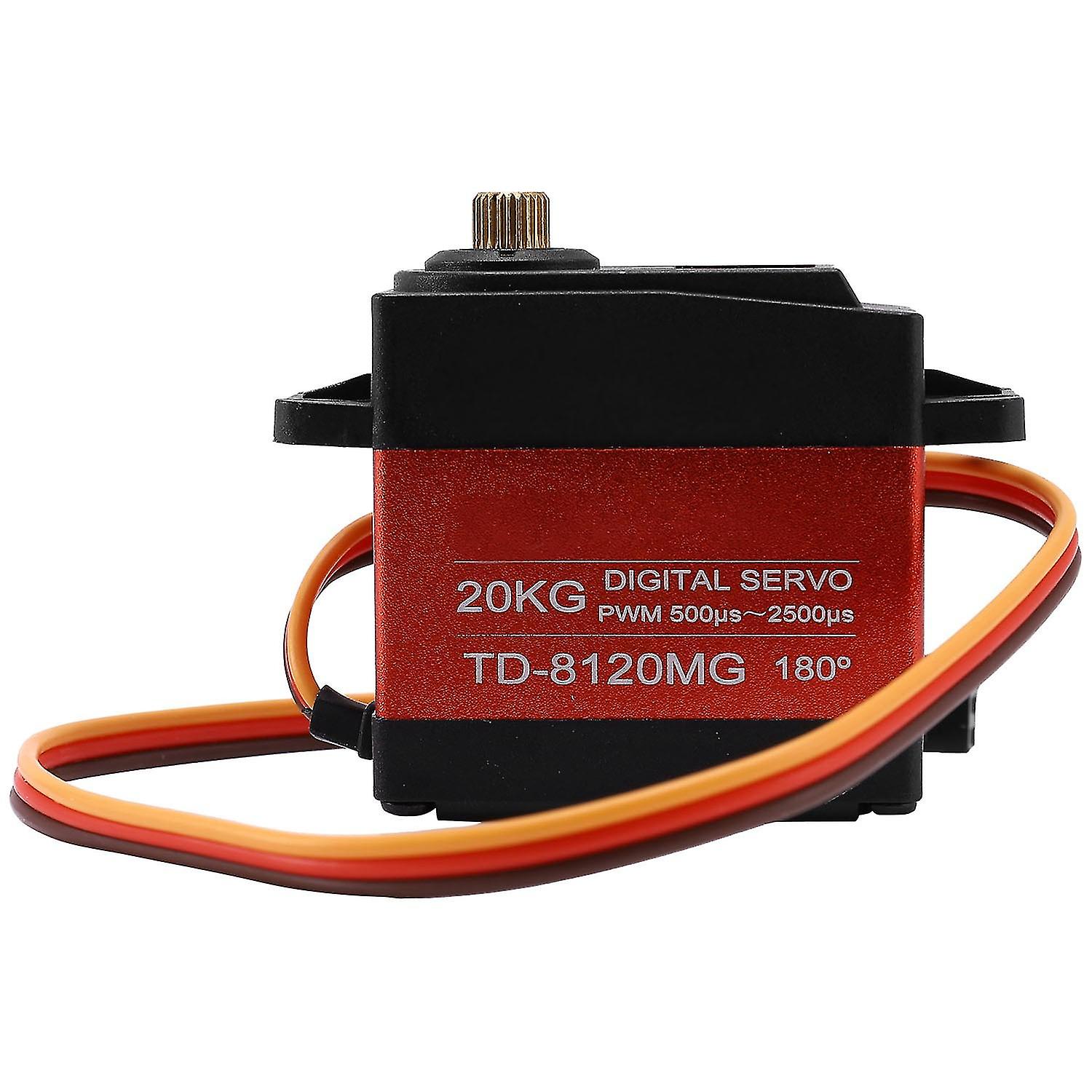 Td-8120mg Waterproof Metal Gear Digital Servo With 20kg High 180angle For Rc Remote Control Car Mod