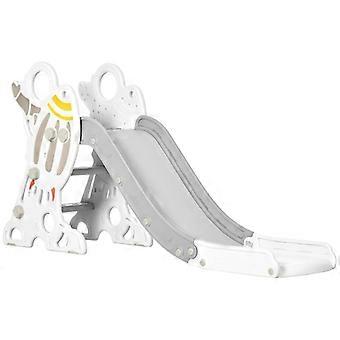 Slide for children aged 1.5 to 3 years, rocket design, sticker set, grey, 157 x 46.5 x 80 cm