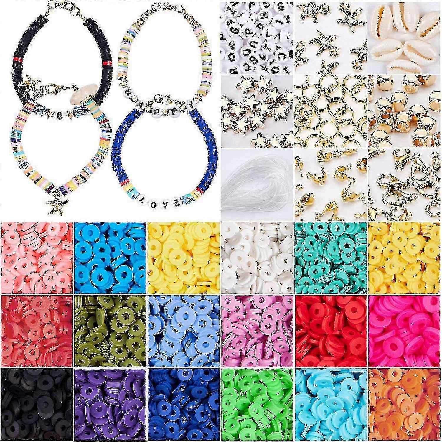 Polymer Clay Bead Craft Kit 4800pcs