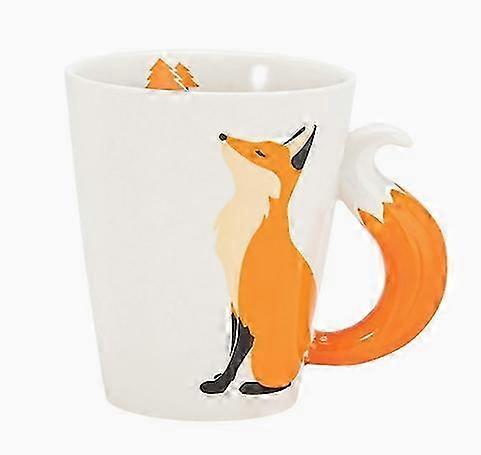 White Ceramic Fox Gift Mug