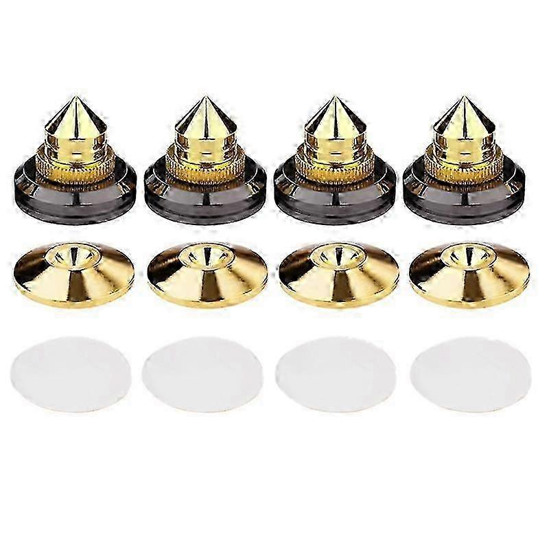 Gold Aluminum Speaker Floor Isolation Kit