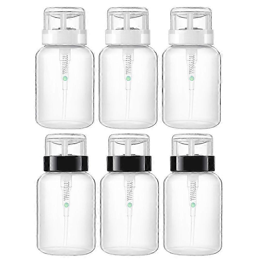 Nail Polish Remover Bottle Empty Refillable Dispenser compatible with Storage 6Pcs