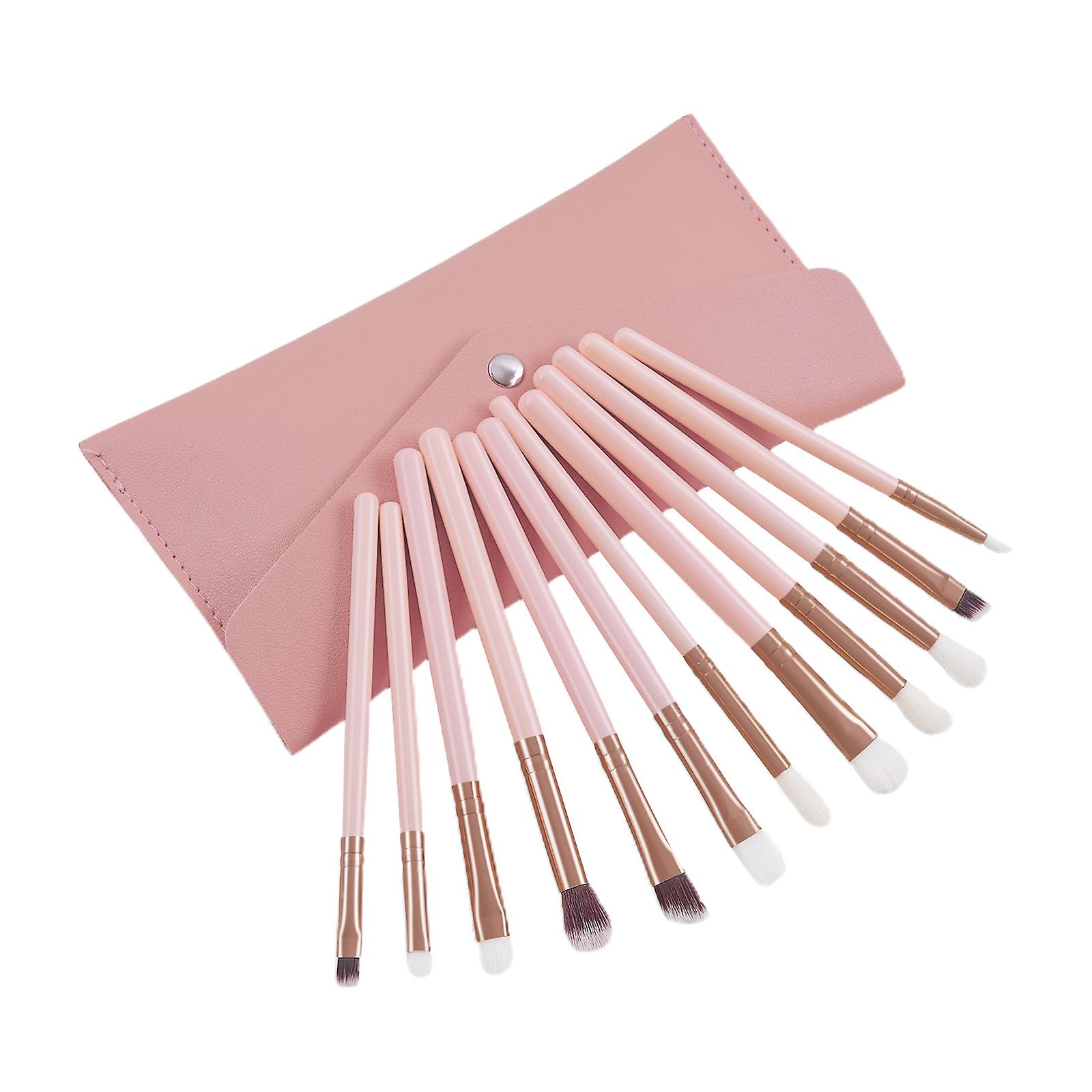 Makeup Brush Set 14pcs In Leather Bag, Stylish Design, Professional Tools
