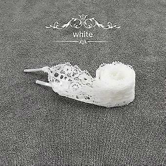 1Pair Silk Lace Shoes Laces Girl Colourful Flat Shoelaces White Black Casual Rope Shoelace for Shoes Accessories 80/100/120CM