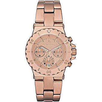 Micheal kors dylan chrono Watch for Women Analog Quartz with stainless steel bracelet plated in gold MK5499