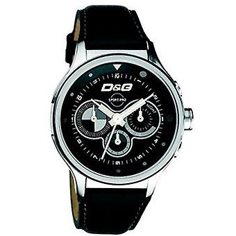 D&g Codename Quartz Analog Man Watch with Cowskin Bracelet DW0211
