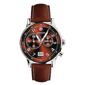 Commando city dual time Quartz Analog Man Watch with Cowhide Bracelet 74714